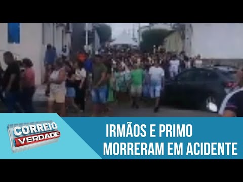 Vista Serrana se despede de irmãos e primo que morreram em acidente em SP