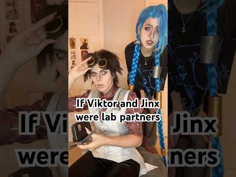 If Viktor and Jinx were lab partners instead #arcane #cosplay #jinx #viktor