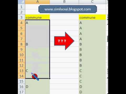 comment remplir excel