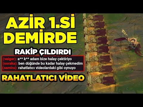 HALÂYÂYÂY HAS NEVER BEEN SEEN LIKE THIS! WHAT HAPPENS IF AZIR PLAYS IN THE FIRST IRON? League of ...