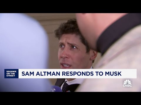 Sam Altman on Elon's OpenAI bid: He's trying to slowdown a competitor