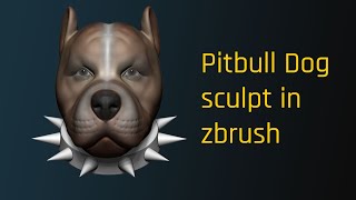 Pitbull dog sculpt in zbrush