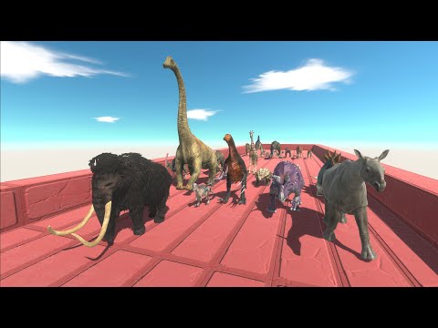 Carnivore Animals race to eat Herbivore Animals - Animal Revolt Battle Simulator