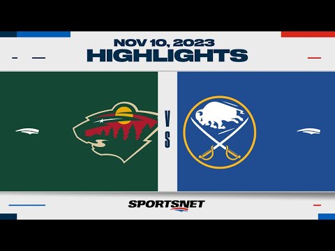 NHL Highlights | Wild vs. Sabres - November 10, 2023