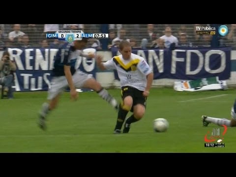 PATADON Y EXPULSION DE POUSO - GIMNASIA LP 0 ALMIRANTE BROWN 3 - FECHA 9 B NACIONAL (08 10 2012)
