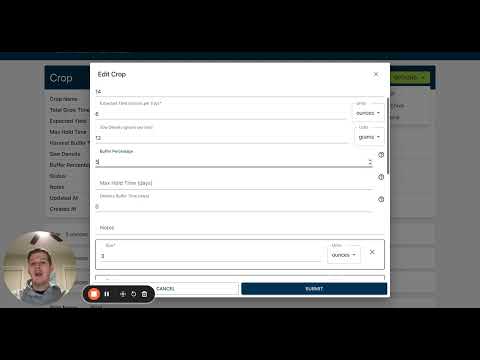 Crop Buffers: Enhancing Crop Management