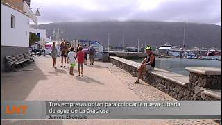 Tres empresas optan para colocar la nueva tuber&iacute;a de agua de La Graciosa