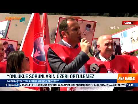 Eğitim-İş Genel Başkanı Kadem Özbay - Önlükle Sorunların Üzeri Örtülemez - Egemax TV | EĞİTİM İŞ