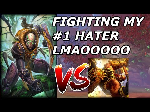 FIGHTING MY #1 HATER MOST TOXIC GUY IN SMITE (A-Z AMC)- Season 8 Ranked 1v1 Duel - SMITE
