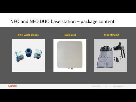 Introducing RADWIN NEO series  A best in class Point to MultiPoint solution for Service Providers