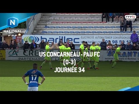 J34 : US Concarneau - Pau FC (0-3), le résumé