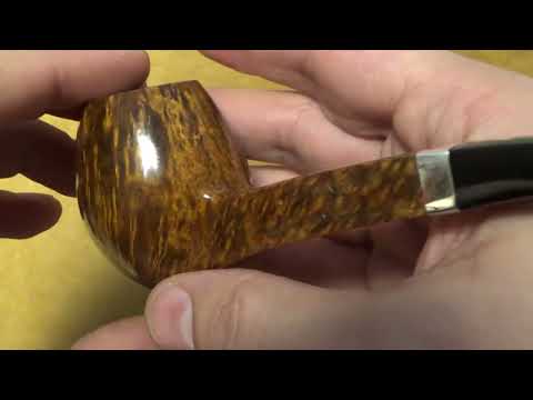 Pipa Fiamma di Re - 1 Corona ♕  con vera in argento  - Light Bent Liverpool - FR155