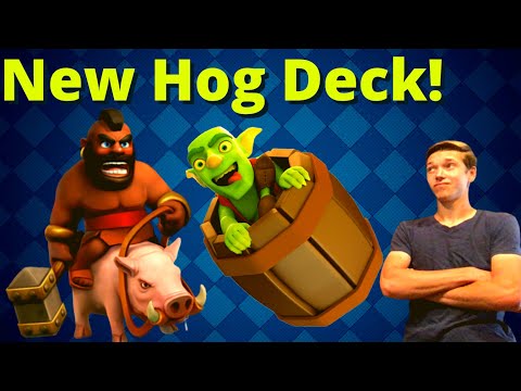 Best NEW HOG RIDER DECK in Clash Royale!! - Log Bait Deck with Hog Rider