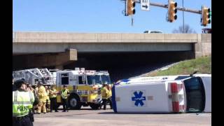 preview picture of video 'Manheim PA Overturned Ambulance Radio Traffic 4/16/14'