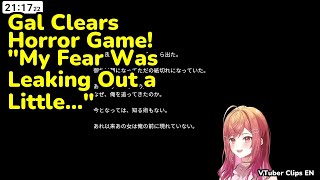 Gal Clears Horror Game! "My Fear Was Leaking Out a Little..." | Ichijou Ririka