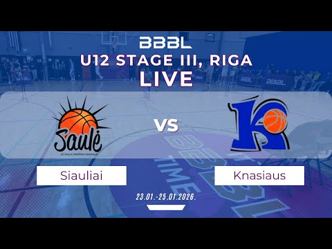 Šiauliai KA Saule 2014 vs V. Knašiaus KM "ISE" 2014 | BBBL U12 | Stage III