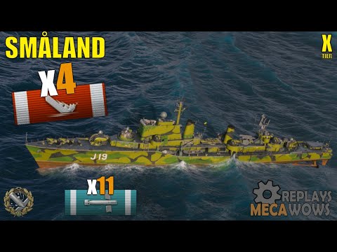 Smalland carry in ranked 4 Kills | World of Warships Gameplay