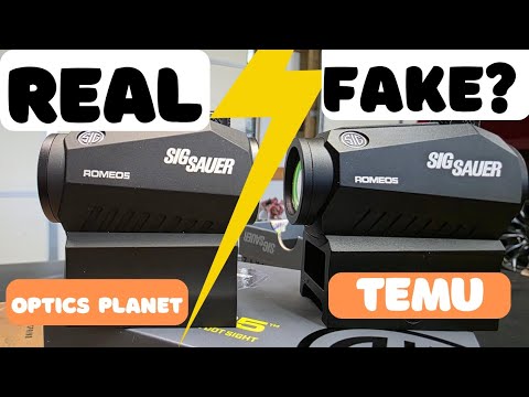 Real vs. Fake Sig Sauer Romeo 5? TEMU vs. OpticsPlanet Comparison!