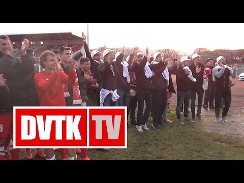 Közös ünneplés a jégkorongozókkal | DVTK - Haladás | 3-0 (1-0) | 2016. március 19. | DVTK TV