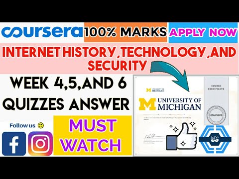 Internet History, Technology And Security : Coursera - Week 4, 5 & 6 Quiz Answers