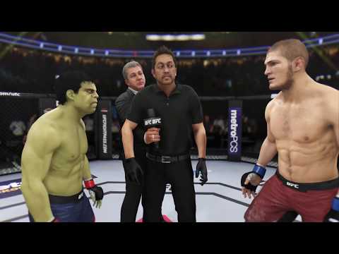 Lil Hulk vs. Khabib (EA Sports UFC 3) - Crazy UFC 👊🤪