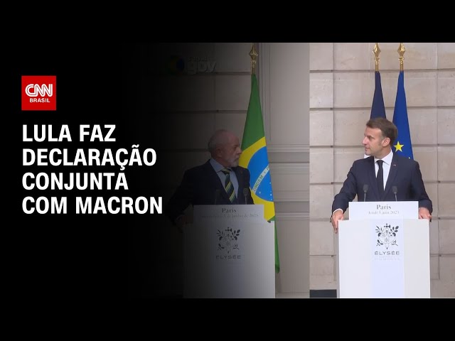 Lula assina atos com Macron na França; líderes fazem declaração conjunta | CNN NOVO DIA