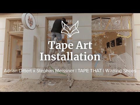 Tape Art Installation und Video | Adrian Dittert X Stephan Meissner | TAPE THAT | Wildling shoes