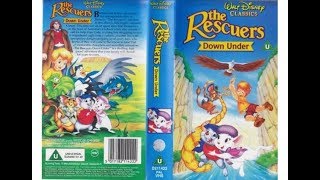 The Rescuers Down Under UK VHS opening and closing