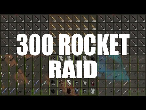 300 ROCKET RAID on Force Wipe in RUST