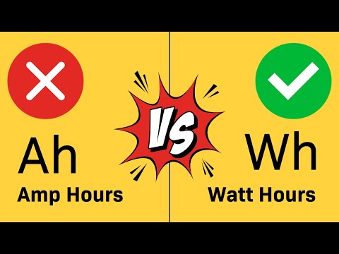 Amp Hours and Watt Hours Explained in Solar Power Systems (Ah and Wh)