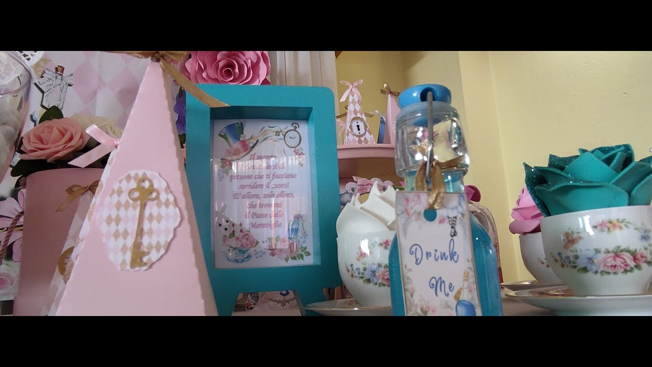 Allestimento battesimo e 1°compleanno Alice nel paese delle meraviglie