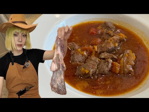 イノシシ肉でワイン煮込みを作るルーク・ハント【ツイステcos】