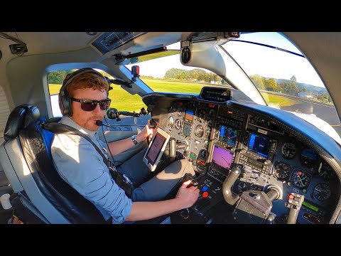 OUT OF THE MOUNTAINS and INTO THE NIGHT! - TBM850 IFR Flight VLOG