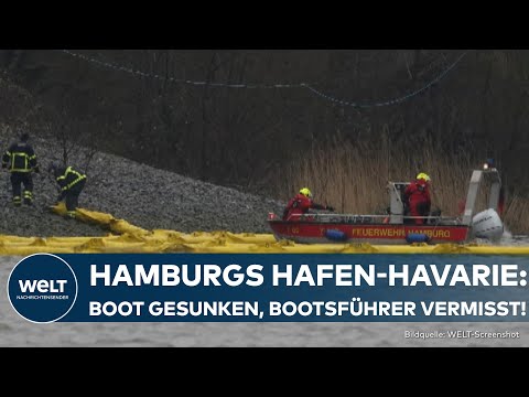 UNGLÜCK IM HAMBURGER HAFEN: Vergebliche Suche nach vermisstem Seemann nach Schiffskollision!