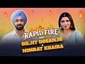 Diljit Dosanjh Ne Total Kiniyan Filman Kitiyan Rapid Fire With Diljit Dosanjh Nimrat Khaira