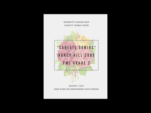 Bonnette Chorale: Cantate Domino (Cobb)
