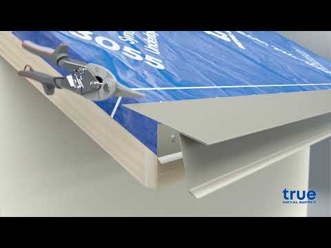 How to Install Extended Eave Drip Edge for a Standing Seam Metal Roof
