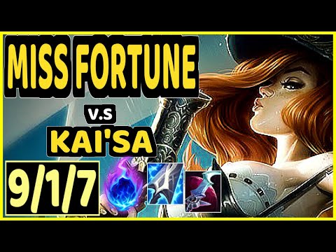 LUGER (MISS FORTUNE) vs KAI'SA - 9/1/7 KDA BOTTOM ADC GAMEPLAY - EUW Ranked MASTER