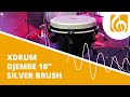 XDrum Djembé 10" Silver Brush Bag Set thumbnail 12