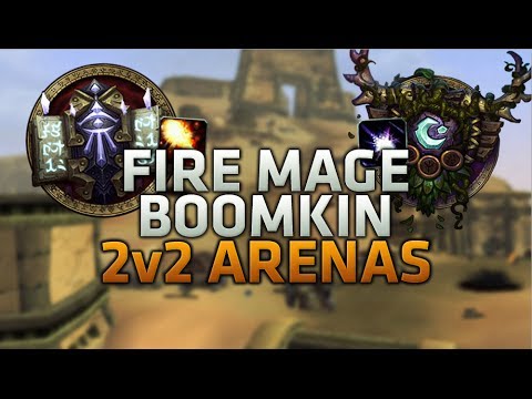 Fire Mage Moonkin 2v2 Arena Commentary
