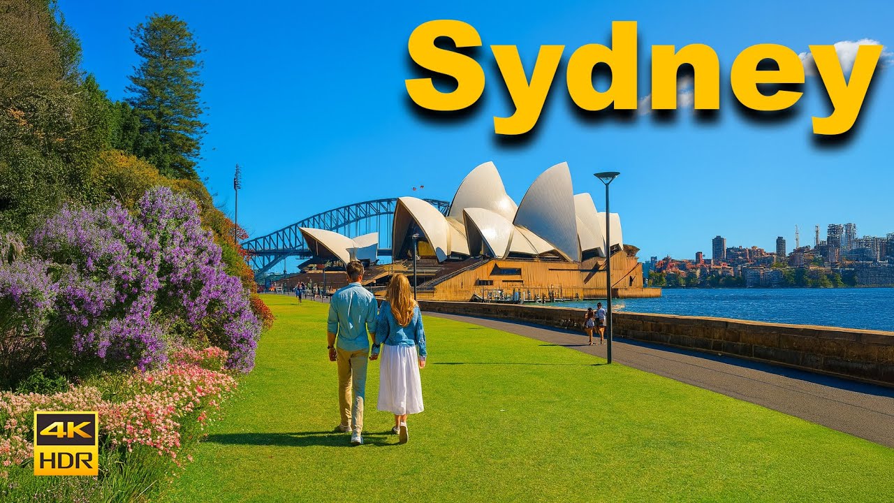 Immersive street-level walking tour through Sydney Opera House, Australia, showcasing authentic urban landscapes, local architecture, and the vibrant atmosphere of the city's neighborhoods