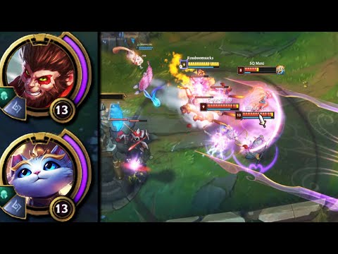 Wukong but this broken combination with Yuumi is far more likely to one shot you loool