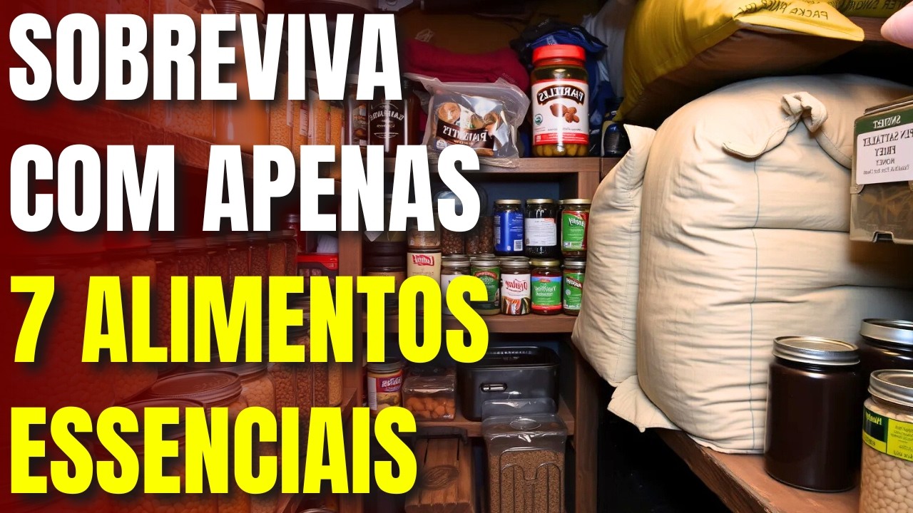 Armazene APENAS 7 alimentos para SOBREVIVER – Você não precisa de mais nada