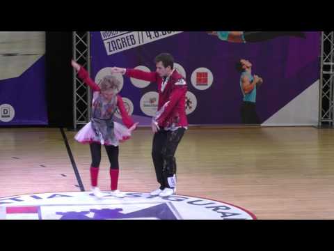ALEKSEEV Dmitry   TIKHONOVA Ekaterina Zagreb 2016 World Masters Rock n Roll foot technique
