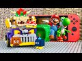Lego Bowser Enters The Nintendo Switch To Stop Mario From Saving Yoshi Peach And Toadette Help