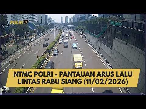 NTMC POLRI - PANTAUAN ARUS LALU LINTAS RABU SIANG (11/02/2026)