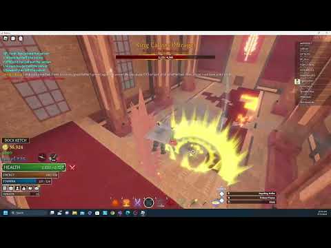 Arcane Odyssey - King Calvus Boss Fight (Savant) (Glitch)