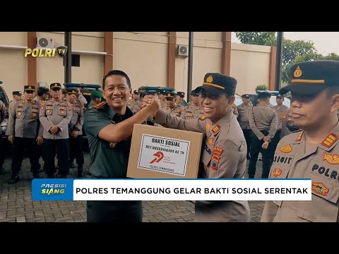 POLRES TEMANGGUNG GELAR KEGIATAN BAKSOS SERENTAK, SAMBUT HARI BHAYANGKARA KE-79