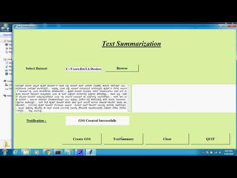 Kannada Text Summarization