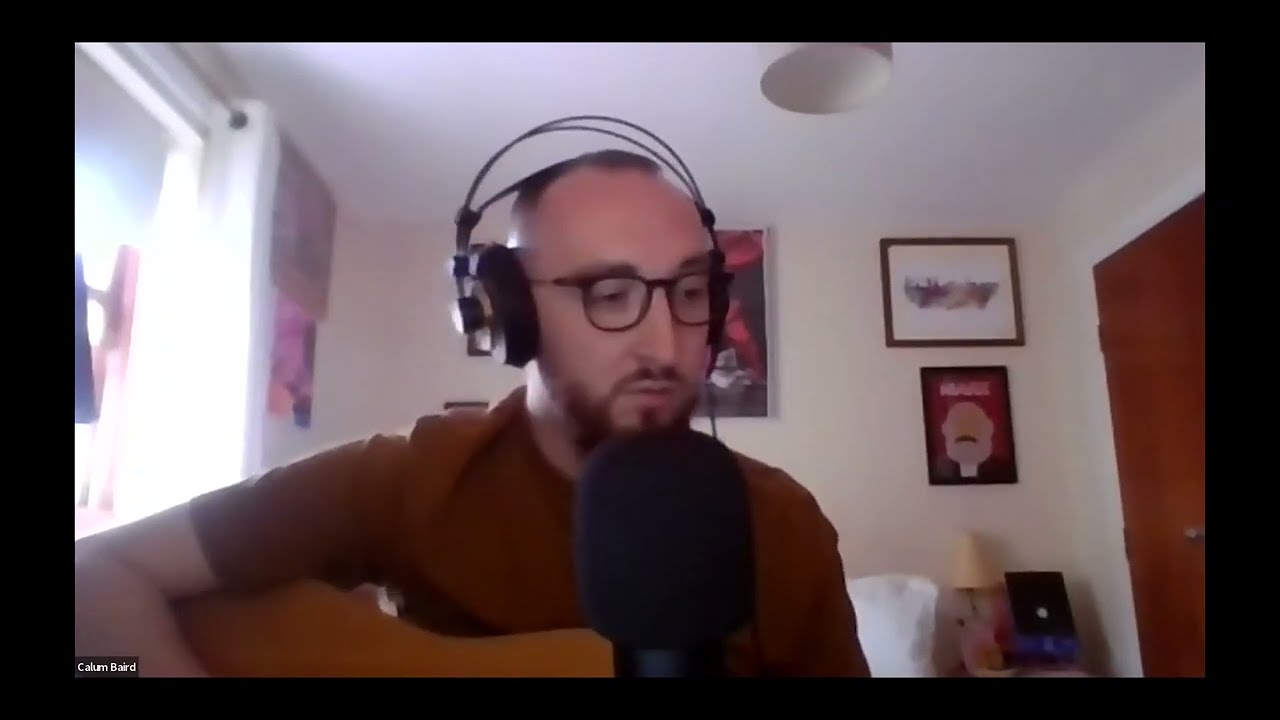 Calum Baird: performing a cover version of 'When I'm Gone'
